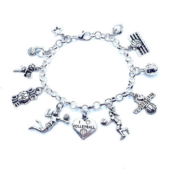 Volleyball Charm Bracelet - Picture 9 of 10